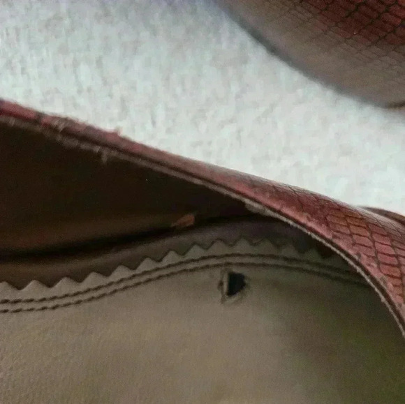 Naturalizer Galaxy Tan Lizard Print Vintage Classic Corpcore Business Y2K Sz 9 - Picture 5 of 6